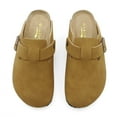 thumbnail image 4 of Lurnyet Women Slip On Suede Clogs with Buckle Closure Sandal, 4 of 7