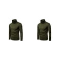 thumbnail image 4 of Camisa térmica de algodón Minnieouse con cuello alto para hombre manga larga ajustada y cómoda S M L color Negro Gris oscuro Verde oscuro, 4 of 6