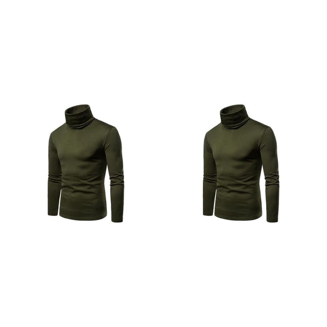Sonducket Camisa térmica para hombre Cuello alto Jersey de manga larga Ropa interior de invierno Type2 NO2