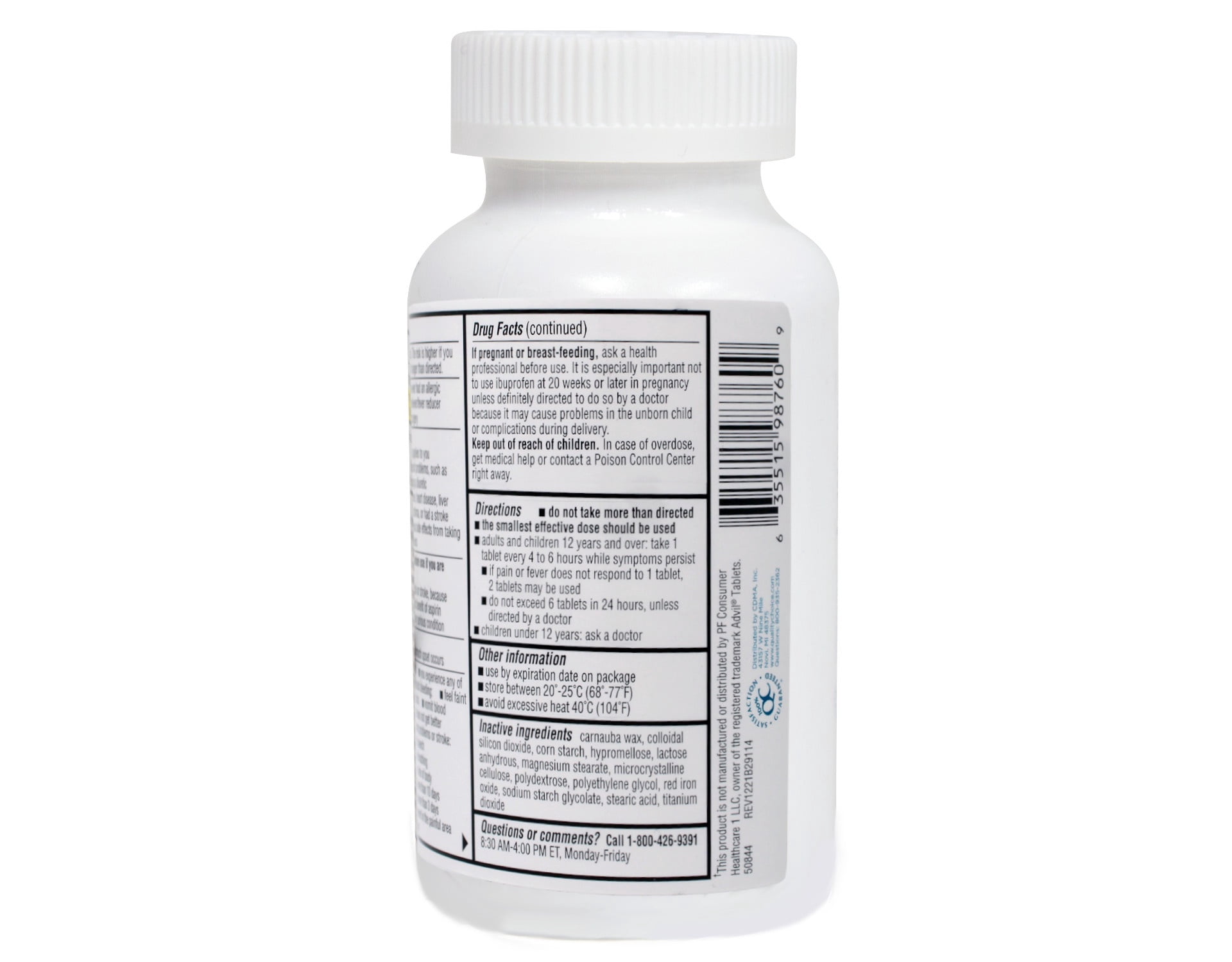 Pack of 2 Quality Choice Ibuprofen 200mg. Tablet 500 Count Each