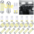 thumbnail image 1 of Juego de combinación de luces LED para coche, 24 unidades, luz interior, luz indicadora T10, ancho de luz de 31 mm, luz de lectura de doble punta, luz de matrícula, 1 of 3