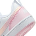 thumbnail image 3 of NIKE Court Borough Low Recraft Boys DV5457-105 (White/Pink Foam), Size 2.5, 3 of 4