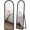 Brown, variant on HOMCOM 64" x 21" Full Length Mirror, Arched Full Body Mirror, White