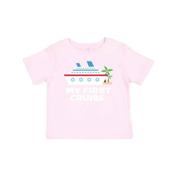 Inktastic My First Cruise with Cruise Ship and Palm Trees Boys or Girls Baby T-Shirt