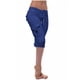 thumbnail image 4 of Puntoco pantalones cortos de verano para mujer, moda 2024, mallas de entrenamiento para mujer, cintura elástica, bolsillo con botones, Yoga, gimnasio, pantalones cortos medio sueltos, 4 of 8