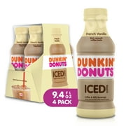 Dunkin' Donuts Iced Coffee, Vanilla, 9.4 Fl Oz, 1 Count