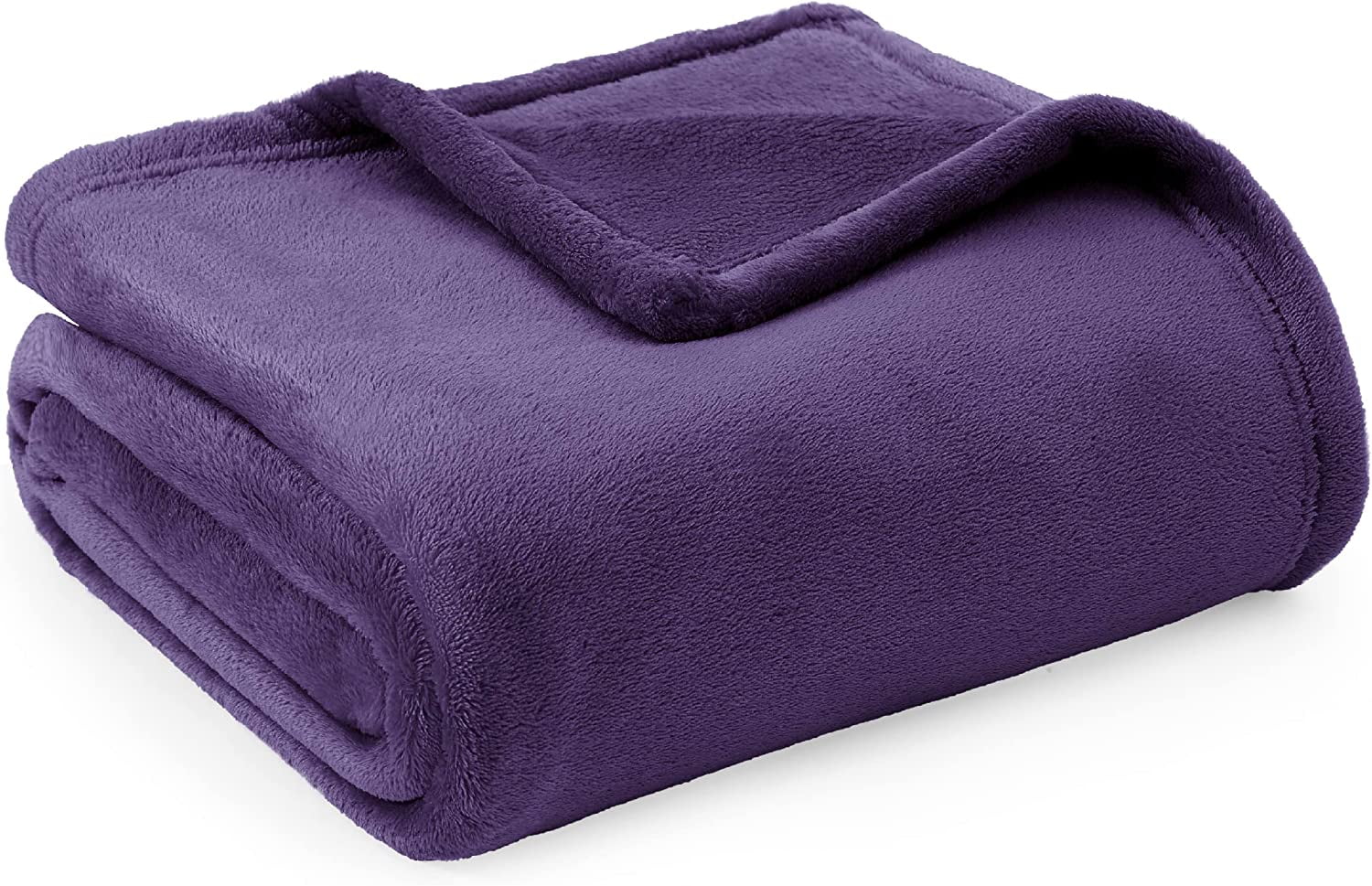 Bedsure Fleece Blanket Twin Blanket Purple 300Gsm Soft Lightweight Cozy Twin Blankets,60X80