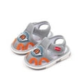 thumbnail image 5 of Fesfesfes Summer Plaid Bow Toddler Shoes Baby Girls' Non-Slip Breathable Cloth Sandals,Soft Soled Cute Walking Shoes for Indoor/Outdoor,Slip-On Floral Design (Gray,2 Years), 5 of 9