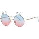thumbnail image 1 of Gafas de sol para niños, gafas de sol polarizadas de metal redondas con orejas de conejo para niñas y niños de 5 a 16 años, 1 of 5