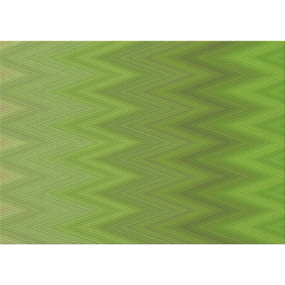 Ahgly Company Machine Washable Indoor Rectangle Transitional Pistachio Green Area Rugs, 7' x 9'