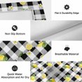 thumbnail image 6 of Cute Lemon Floral Outdoor Rug for Patio/Deck/Porch, Non-Slip Large Area Rug 5 x 7 Ft, Farmhouse Black White Buffalo Plaid Indoor Outdoor Rugs Washable Area Rugs, Reversible Camping Rug Carpet Runner, 6 of 8
