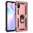 thumbnail image 1 of Shockproof Armor For Xiaomi Redmi 9A 9C 9T Case Phone Case for Redmi Note 7 8 Pro Ring Stand Bumper Silicone Phone Back Cover Rose gold For Redmi Note7Pro, 1 of 6