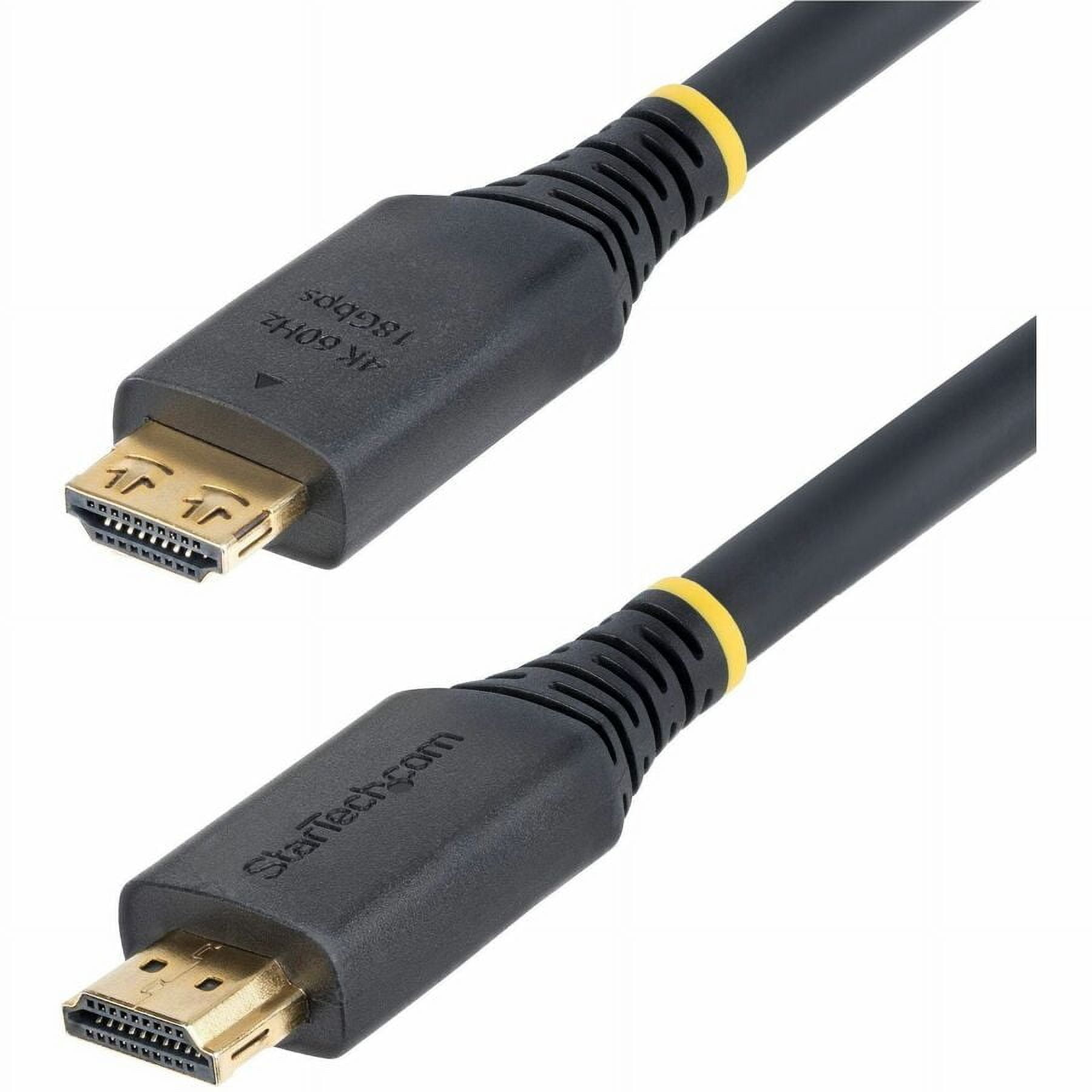 StarTech.com 20ft (6m) Active High Speed HDMI Cable with Gripping Connectors, 4K 60Hz/1440p 144Hz 18Gbps, UHD HDMI 2.0 Cord, TPE Jacket