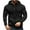 Black, variant on Men's Zip Up Hoodie Lightweight Long Sleeve Sweatshirt Thermal Winter Jacket Casual Loose Fit Pullover Outerwear with Raglan Sleeves for Outdoor Sports GY1