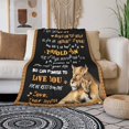 thumbnail image 3 of To My Son Blanket from Mom Love Letter Lion Son Gifts Soft Cozy Personalized Flannel Throw Blankets Fits Couch 50"x40", 3 of 5