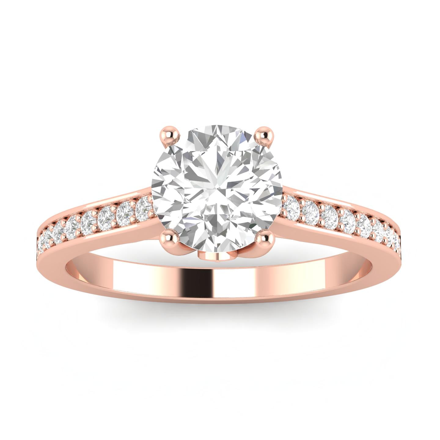3/4ctw Diamond Engagement Ring in 10k Rose Gold