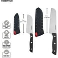 thumbnail image 3 of Farberware Edgekeeper Self-Sharpening Triple Riveted Santoku Knife Set, 4-Piece, Black, 3 of 6