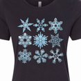 thumbnail image 4 of Inktastic Winter Snowflakes Women's T-Shirt, 4 of 5
