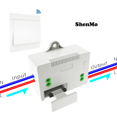 thumbnail image 1 of ShenMo Interruptor inalámbrico autoalimentado, control remoto inalámbrico sin batería para luces y electrodomésticos, resistente al agua y seguro, se puede instalar directamente en un baño, 1 of 5