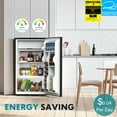 thumbnail image 3 of JOINSUN 3.2 cu. ft. Compact Refrigerator with Freezer, Low Noise, 17.7 in. deep x 17.7 in. wide x 31.5 in. high, For Dorm, Office, Black, 3 of 7