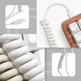 thumbnail image 4 of BESTYASH Coiling Keyboard Cable 1Set Fast Data Transmission Coiled Tube ABS White, 4 of 8
