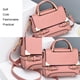 thumbnail image 3 of Bolso bandolera para mujer, bolso de hombro, bolso de moda suave, rosa:;:;, 3 of 5