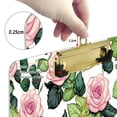 thumbnail image 4 of Wobogo Pink Rose Acrylic A4 Clipboards Gold Clip Stardard Size 9×12.5in Office Decorative for Students Workers, 4 of 10