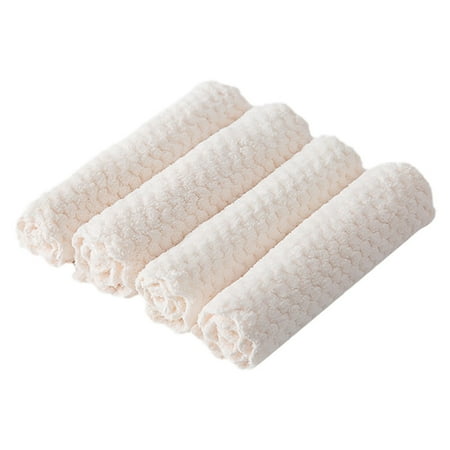 

Kitchen gadgets kitchen 4PCS Household Dual-use Coral Fleece Dish Cloth Towel Kitchen Dishclout CHMORA