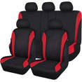 thumbnail image 1 of Car Seat Covers Front Seats and Rear Bench Air Mesh Fabric Rear Bench Split Polyester Easy Installation SUV CAR Woman Lady Femal ( Mint Full Set), 1 of 9