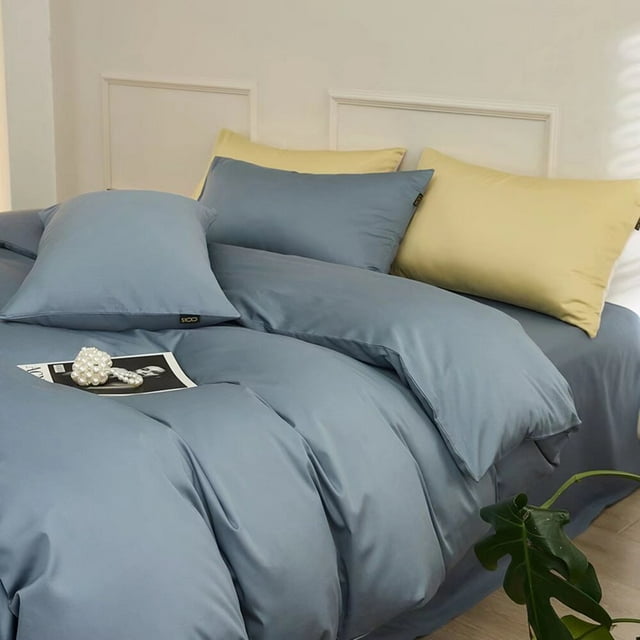 Zhuge Bed Sheets Set, Bedding Sheets Pillowcases Kit, Twin Bed Set, Hotel Bedding, Home Decor(Blue)