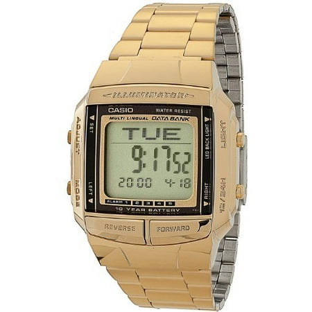 casio - DB360G-1D Gold & Black Digital Watch - Gold / One Size - Walmart.com