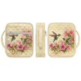 thumbnail image 3 of Xixirimido Bible Cover Case Large Quilted Bible Carrying Case with Handles, Bible Study Supplies & Accessories Christian Gifts for Church, Beige Hummingbird Cherry Blossom Print, 3 of 7