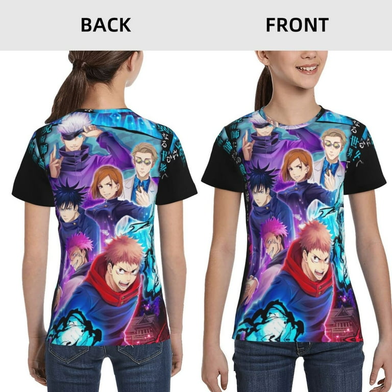 Kids Anime Jujutsu Kaisen T-Shirts Youth 3D Print Short Kids Anime Jujutsu Kaisen T-Shirts Youth 3D Print Short