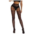 thumbnail image 1 of Intimates Tights Stocking Transparent Soft Lace Open Women Underwear Bodysuit, 1 of 2