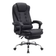 thumbnail image 1 of Silla Escritorio Ejecutiva Oficina Fina Elegante Ecopiel YX-0102 Negro, 1 of 5