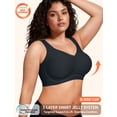 thumbnail image 3 of PoseFree Wireless Bras for Women Full Coverage Comfort Seamless No Underwire Bras Black 4XL, 3 of 8