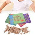 thumbnail image 4 of Matching Puzzle Multi-colored Beech Building Block Puzzle Thick for Baby Home ANGGREK Otros, 4 of 8