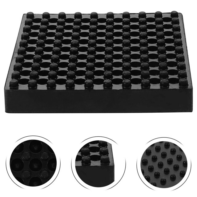 WHAMVOX 1Set Exercise Pads for Floor Rubber Treadmill Mat for Industrial Use 10.0x10.0x0.7in