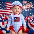 thumbnail image 2 of Duqingm Baby Girl 4th of July Swimsuit Baby Girls One Piece Swimsuit Romper Popsicle Bathing Suit Girl Beach Rash Guard Baby Swimsuit Girl Blue,18-24 Months, 2 of 4