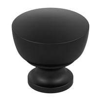 Amerock Chalice 1-1/4 inch (32mm) Diameter Matte Black Cabinet Knob, 25 Pack