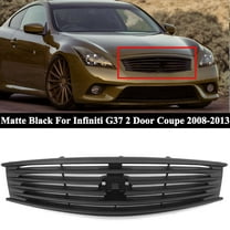 HUIMART For Infiniti G37 2 Door Coupe 2008-2013 2011 2012 Matte Black Front Grill Grille