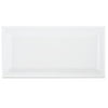 SomerTile WXR3PSBW Pente Subway Beveled Ceramic Wall Tile, 3 x 6, Glossy White