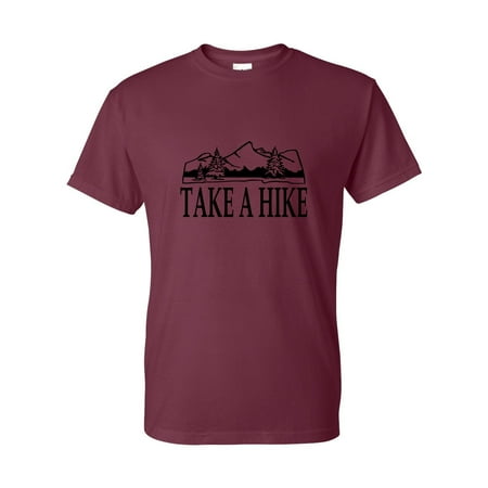 Take A Hike Hiking Camping Mens Short Sleeve (Best Hiking Clothing Brands)