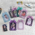 thumbnail image 2 of Cute Bow Transparent Card Sleeve 3inch Photo Holder Photo Card Cover Idol Photo Protective Display Pouch Stationery Bag Pendant, 2 of 4