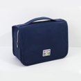 thumbnail image 1 of Vintage Man Bathroom Accessories Portable Simple Square Nylon Travel Toiletry Bag Makeup Case Women Cosmetic Bag Hook Storage Bag NAVY, 1 of 8