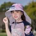 thumbnail image 2 of Krdevn Kids Solar Fan Hat with Wide Brim for Sun Lightweight Cap for Outdoor Activities Adjustable Breathable Design for Boys and Girls Size:One Size, 2 of 4