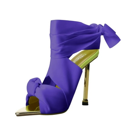 

Cglfd Women S Shoes Candy Colored Pointed Sandals Fashion High Heels Lace Up Shoes