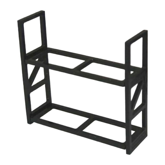 Yinanstore 1/64 Scale Tires Rack,Wheel Rack Holder Spare Tire Carrier Rustproof Diorama Collection Wheels Tyre Storage Shelf Tires Stand