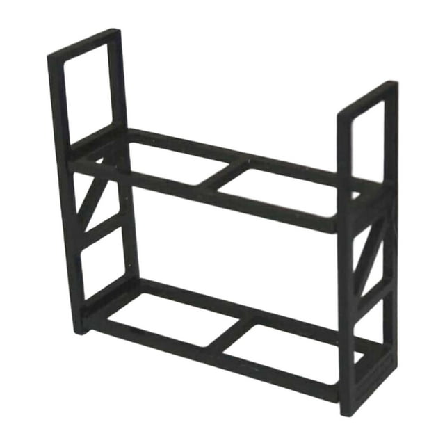 Yinanstore 1/64 Scale Tires Rack,Wheel Rack Holder Spare Tire Carrier Rustproof Diorama Collection Wheels Tyre Storage Shelf Tires Stand