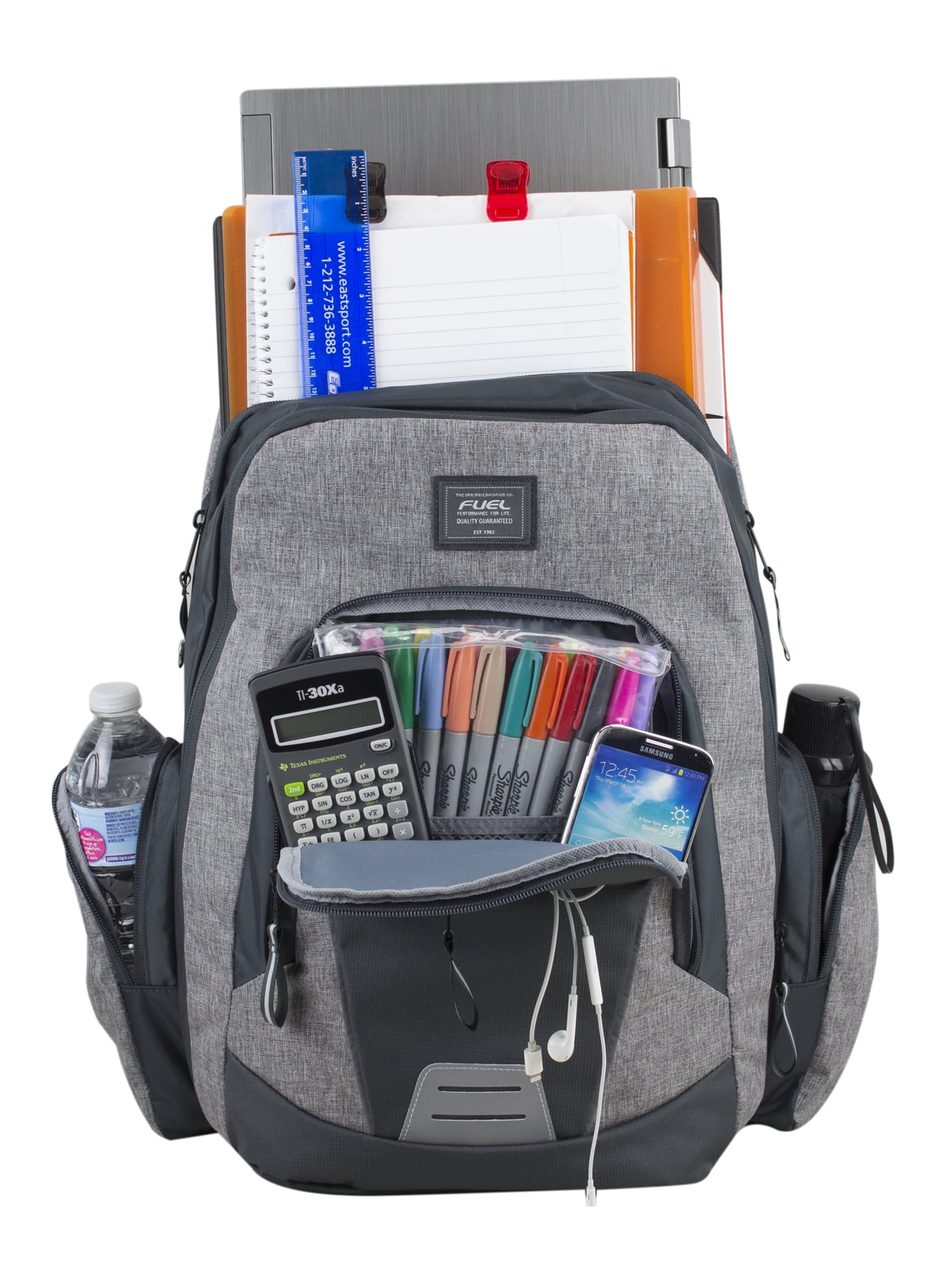Fuel City Explorer Expandable Backpack, Grey